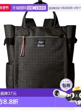 【日本直邮】[Anello] 2 用背包 A4 多收纳 POST ATC1225Z 黑色