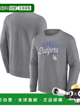 1h可退 【美国直邮】Fanatics品牌洛杉矶道奇队男士灰色简约套头