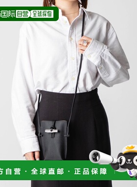 日本直邮LONGCHAMP Le Roseau 翻盖手机壳 34180 HFP 单肩包 女包