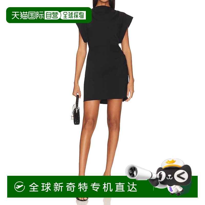 自营 amanda uprichardEdrina迷你连衣裙，黑色 【美国奥莱】直发