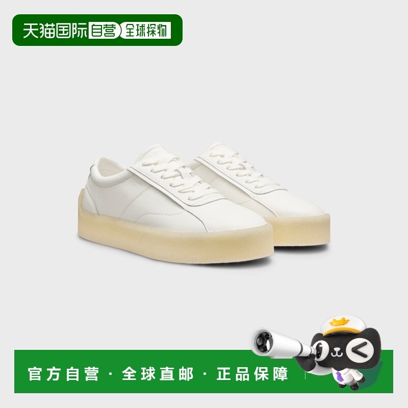 自营欧洲直邮Hugo Boss 男士白色小牛皮系带德比鞋,流行男鞋,正装皮鞋,淘宝优惠券,粉丝福利购,淘宝优惠卷