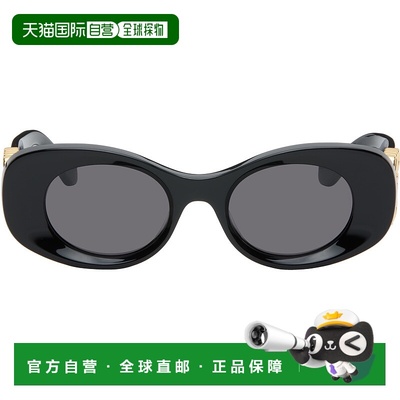 1h可退 香港直邮潮奢 LOEWE 罗意威 女士 黑色 Beveled Oval Maxi