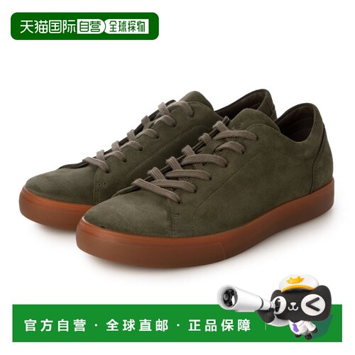 日本直邮ECCO 560114 ECCO Soft 10 M 男士真皮系带运动鞋（沥青