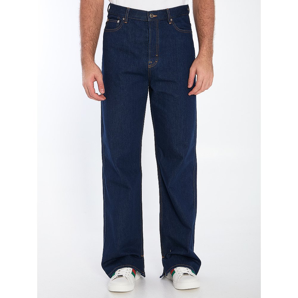 GUCCI 男士牛仔裤 815629XDC6V4759 SS2025 蓝色 Gucci Jeans