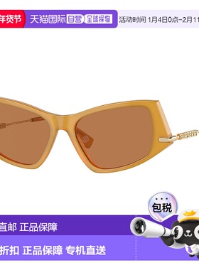 自营 Burberry 女式 52 毫米黄色太阳镜 BE4408-409473-52 - 黄色