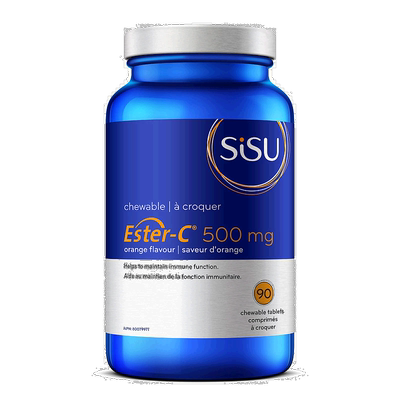 加拿大直邮Sisu Ester-C - 橙子 500 毫克（90 粒咀嚼片）