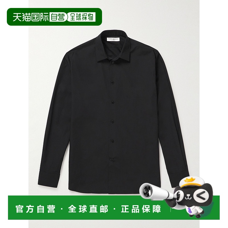 1h可退 香港直邮Saint Laurent 圣罗兰 男士 修身棉质衬衫 535293