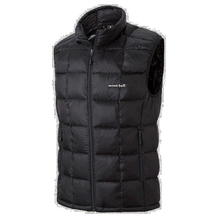 日潮跑腿Montbell蒙贝欧男羽绒马甲背心保暖