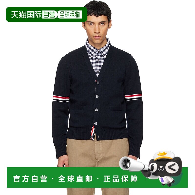 1h可退 香港直邮Thom Browne 汤姆 布朗 男士 海军蓝 Cotton Mila