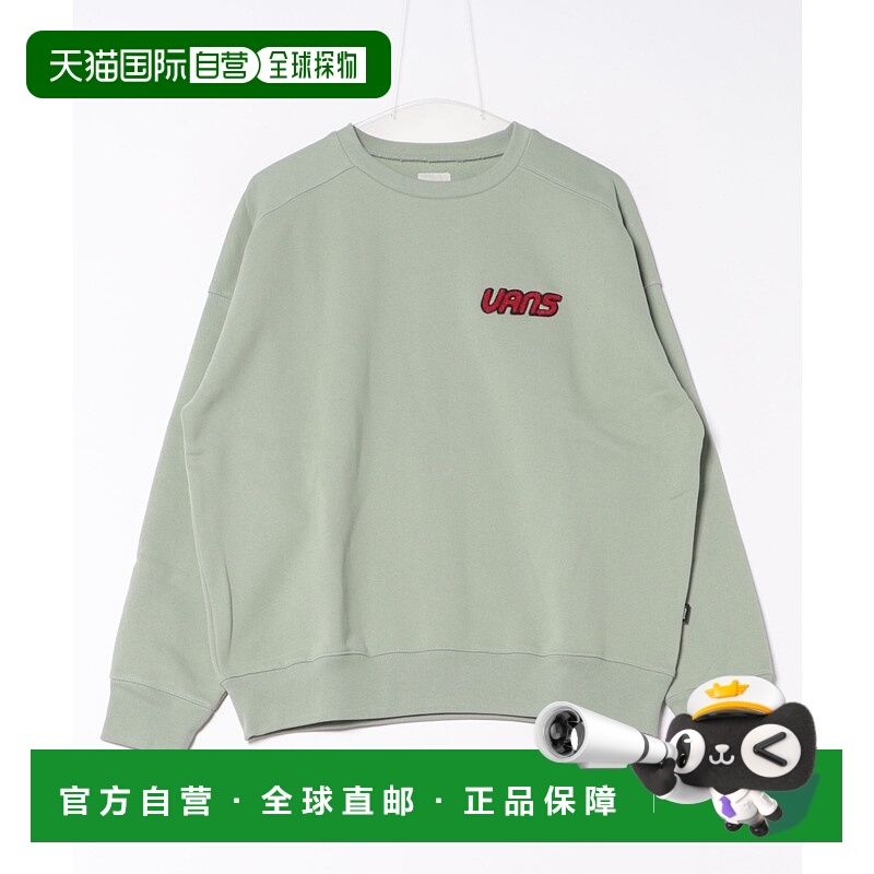 1h可退 日本直邮VANS 女装 宽松SAGE配色 绒面刺绣logo连帽卫衣 7
