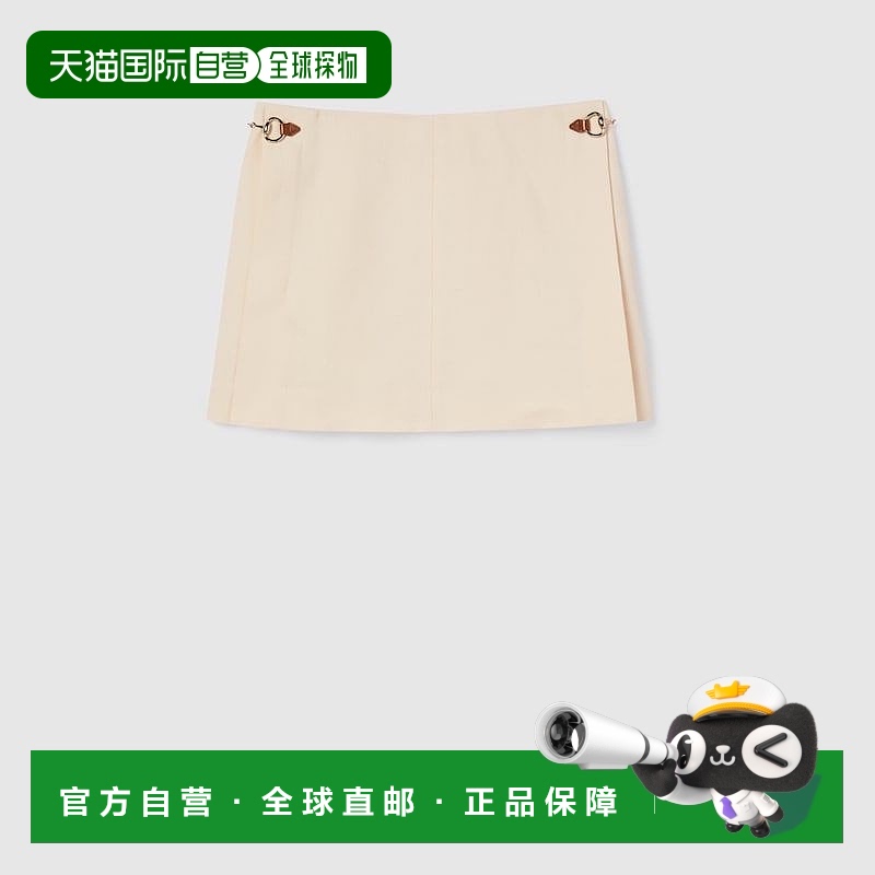 1h可退 香港直邮GUCCI 女士半身裙 826596Z8B2U9853 AW2025 米白