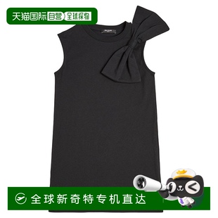 香港直邮潮奢 巴尔曼 1h可退 Balmain 饰棉质针织连 女童 蝴蝶结装