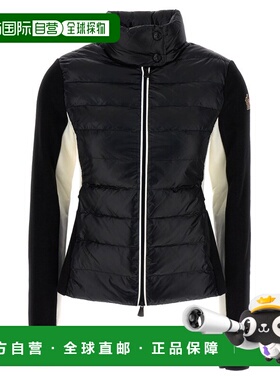 1h可退 香港直邮潮奢 moncler 盟可睐 女士 徽标贴饰拉链夹克 8G0