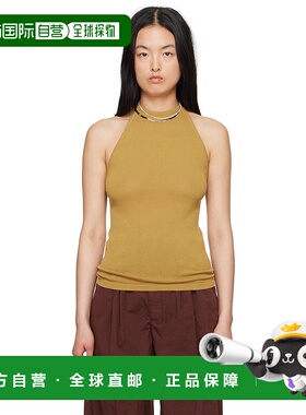 1h可退 香港直邮潮奢 Lemaire 女士 黄色绕颈上装 TO1228LK116
