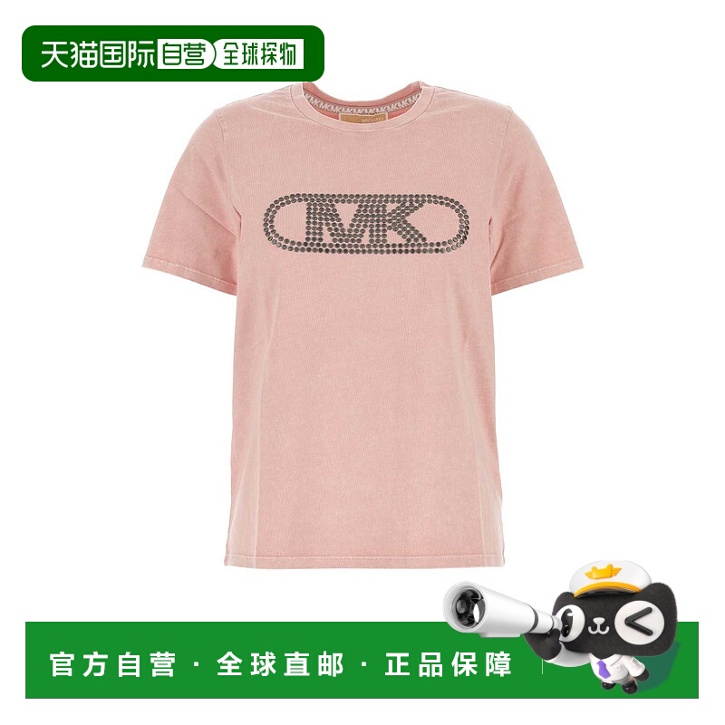 1h可退 香港直邮Michael Kors 迈克高仕 女士 玫瑰棉质T恤 MS551S