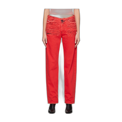 香港直邮DIESEL 女士牛仔裤 A09497007P142G腰带直筒裤