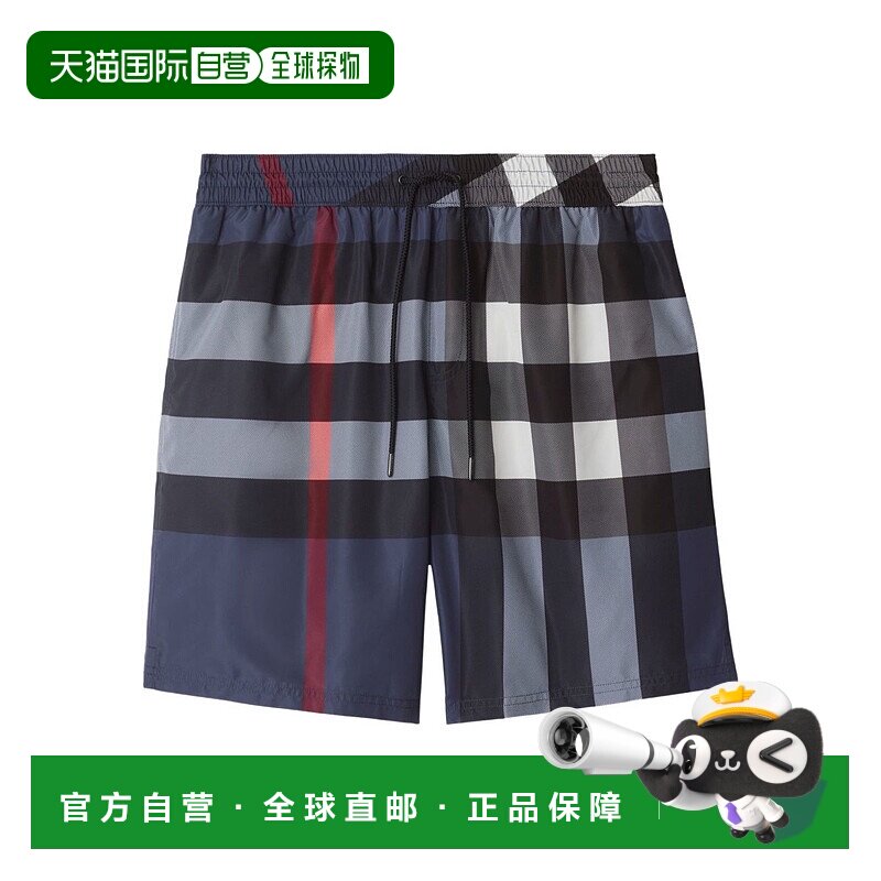 香港直邮BURBERRY 男士沙滩裤 8112685A5805 AW2025 蓝色 Blue Po