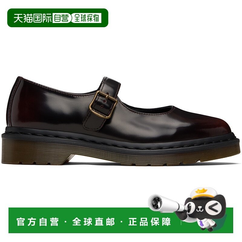 香港直邮潮奢 Dr. Martens 马丁大夫 女士 酒红色 Elphie 玛丽珍