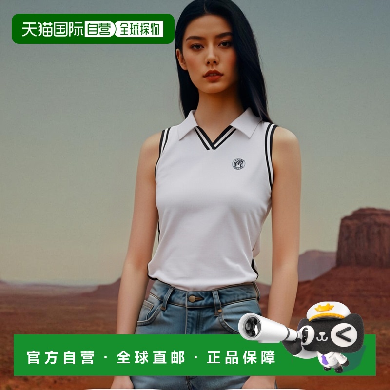 韩国直邮MALBON GOLF女士运动背心M4322PSL12WHT Long Slit Sleeve