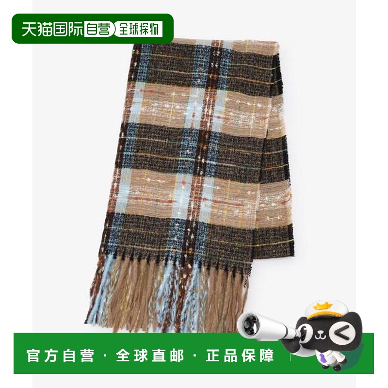 1h可退 日本直邮Afternoon Tea 格纹流苏围巾配饰
