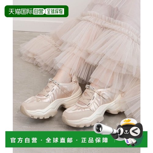 日本直邮RANDA 视觉皮带系带运动鞋 厚底松糕鞋[96668814]