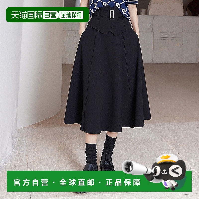 日本直邮日潮 GRL 束腹风喇叭裙 tt011长裙显瘦半身裙伞裙中长裙