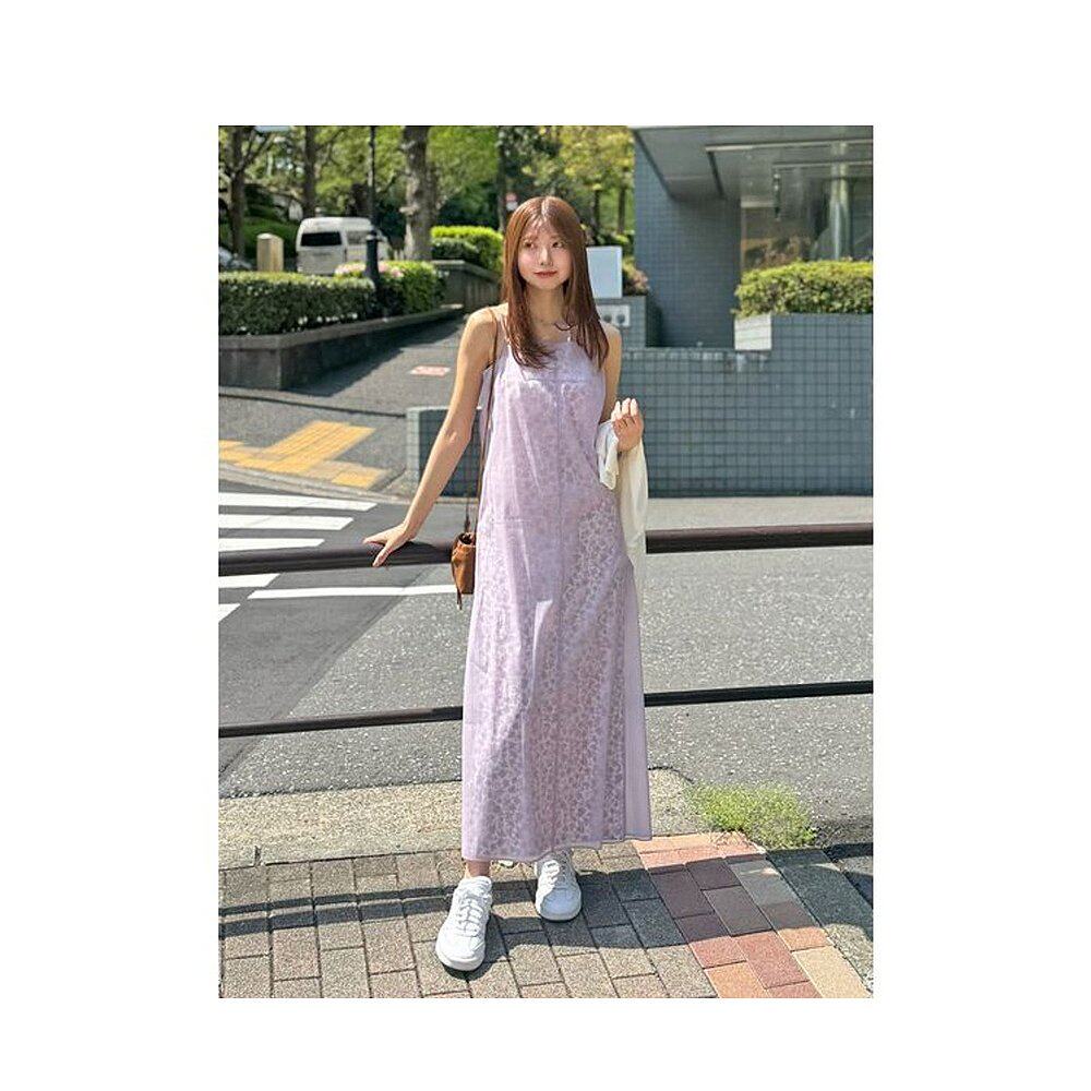 日本直邮SNIDEL 分层印花吊带连衣裙 SN1728EW045176 连衣裙