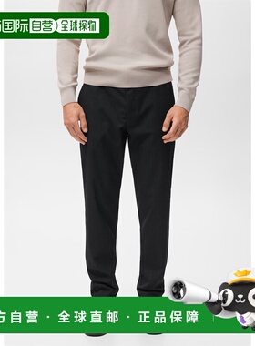 自营欧洲直邮Mango芒果 男士海军蓝Thermolite® 修身法兰绒裤
