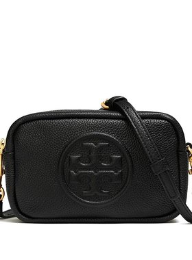 Tory Burch/汤丽柏琦 PERRY BOMBÉ系列 女士迷你黑色单肩包