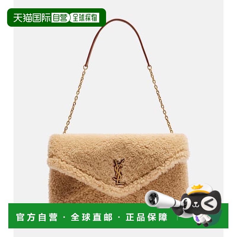 香港直邮Saint Laurent 圣罗兰 女士 Cassandre 信封毛羊皮肩包