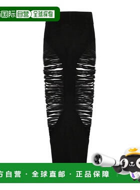 香港直邮Rick Owens 开衩半身裙 RO01E7679KGRIDM羊毛包臀裙