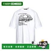 香港直邮潮奢 T恤 Dsquared2 1h可退 二次方 男士 white白色 舒适