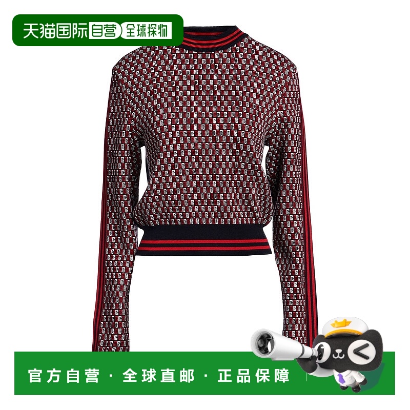 1h可退 香港直邮Balmain 巴尔曼 女士 毛衣 red红色 舒适时尚羊毛
