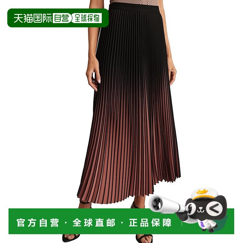 自营Reiss Marlie Pleated Skirt - black 美国奥莱直发