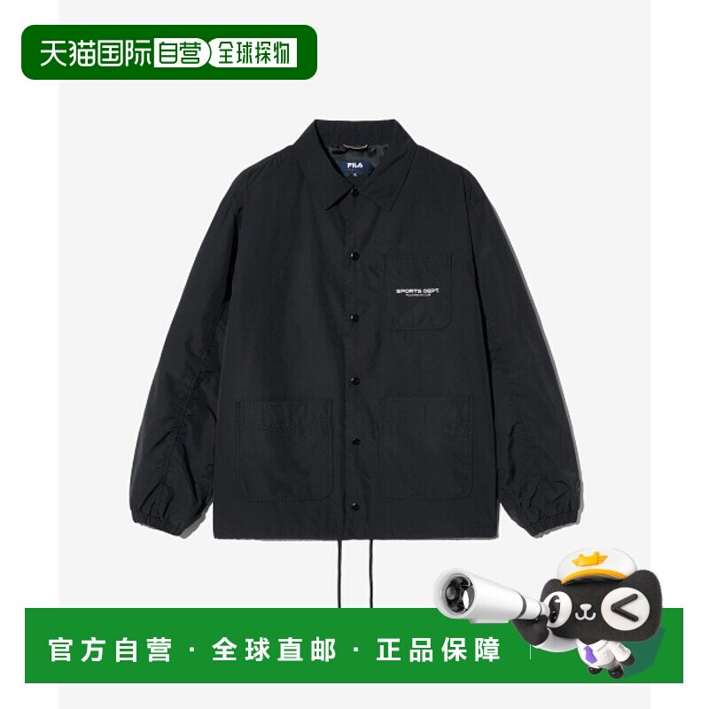 韩国直邮FILA 男士运动茄克/外套斐乐1100FS2JKH1101XBLK