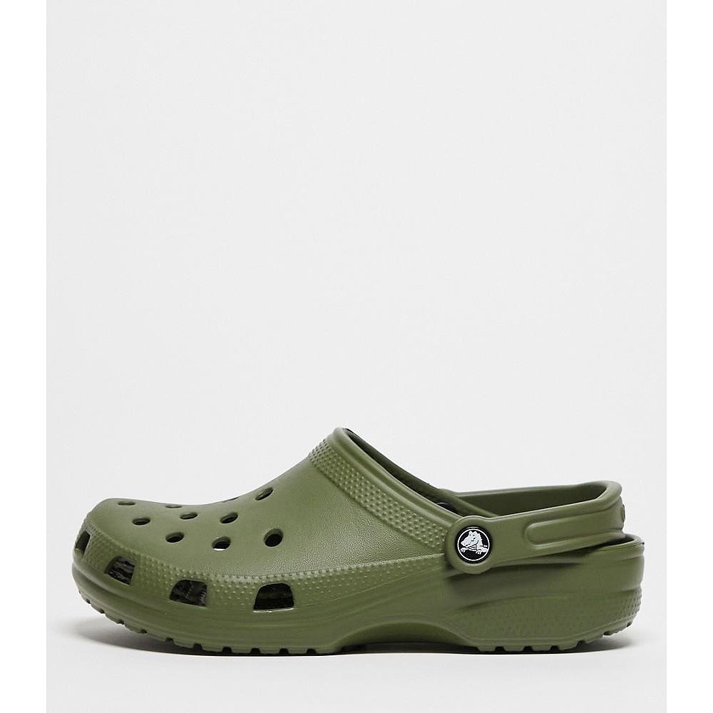 潮奢 Crocs 卡骆驰 女士 男女通款经典款绿色木屐(army)