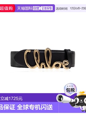 香港直邮CHLOÉ 女士腰带 CH26SBB15PR4001 SS2026 黑色 ICONIC腰