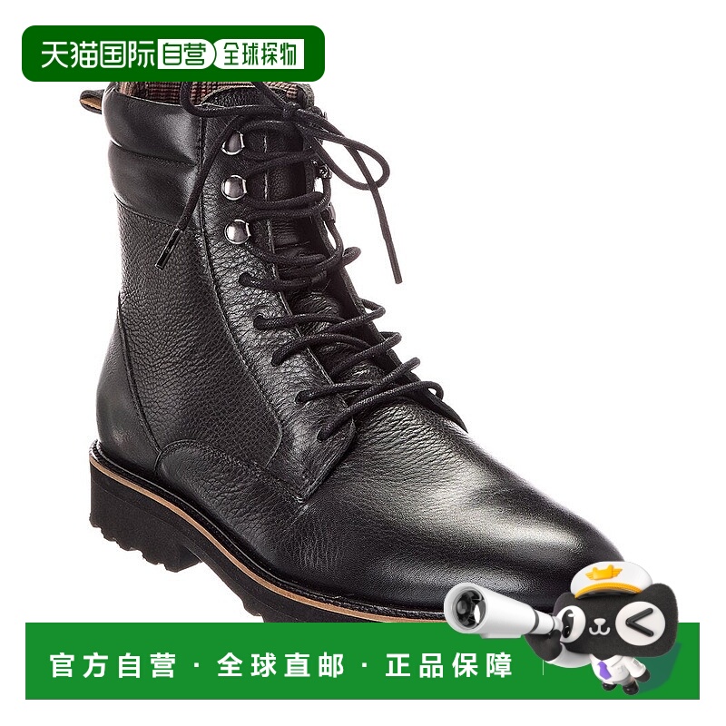 自营Donald Pliner Joplin Soft Tumble Leather Boot - black 美
