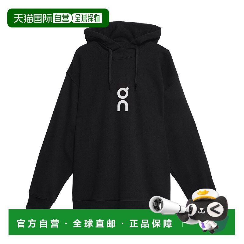 日潮跑腿ON昂跑 男士俱乐部连帽衫卫衣 Black L 1me1003新款运动