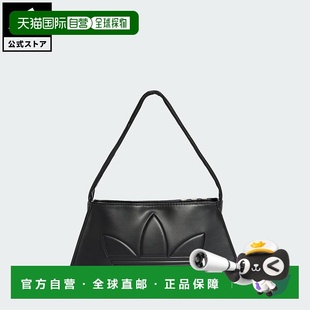 JC6001 原创系列三叶草轮廓肩背包 黑色单肩包 adidas 日本直邮