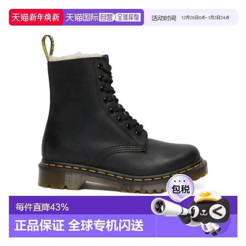 1h可退 香港直邮Dr. Martens 系带短筒靴 21797001BLACKWYOMING