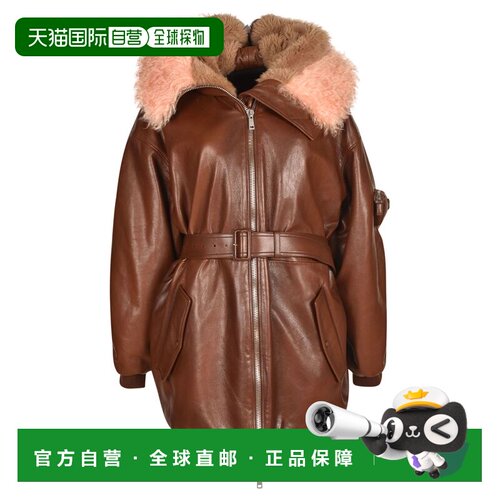 香港直邮PRADA 女士外套 56A05811KDF0005 AW2022 棕色 PRADA WOM