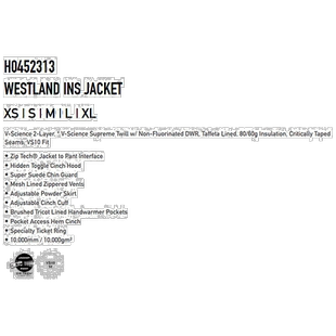 日本直邮 VOLCOM/福尔康 WESTLAND INS夹克女士防水外套单板滑雪2