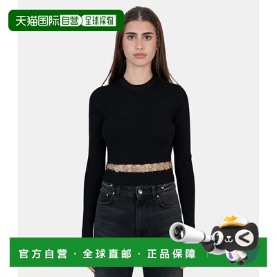 1h可退 香港直邮Rabanne 女士 Pull à ceinture pastilles 闪烁