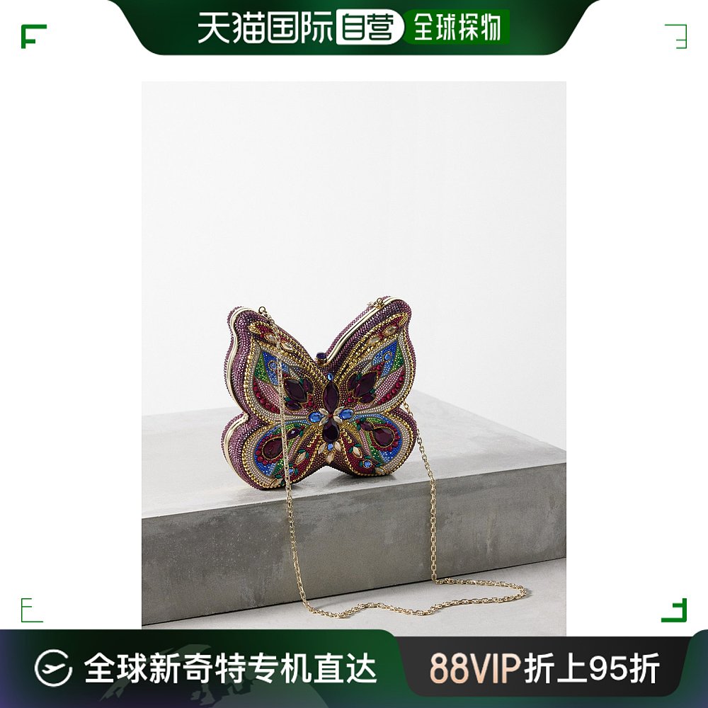 香港直邮潮奢 Judith Leiber女士 Butterfly Medley crystal-emb