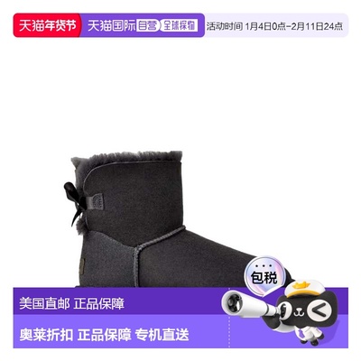 自营UGG Mini Bailey Bow II Obsidian  1016501-OBS Women's - b