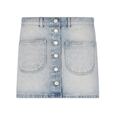 1h可退 香港直邮潮奢 Courreges 女士 Multiflex 牛仔迷你半裙 12