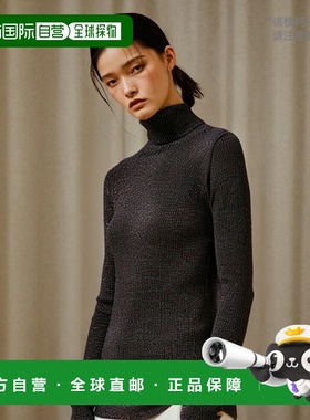 1h可退 日本直邮KANAKO SAKAI 女士闪光条纹高领针织衫 KS2402082