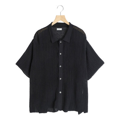 日本直邮YOKE 男士 棉质镂空针织衬衫 YK26SS01250S