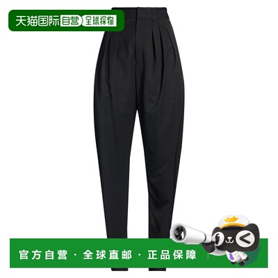 1h可退 香港直邮潮奢 Lemaire 女士 休闲长裤 black黑色 舒适时尚